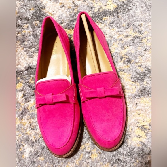Jcrew factory sweet fuschia Bow loafers - Picture 4 of 5